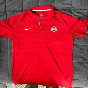 Official Ohio State team polo dri fit size large